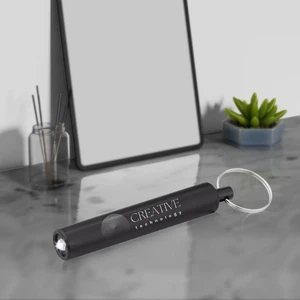 Mini Cylinder LED Flashlight Key Tag