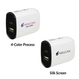 UL Listed 2-In-1 USB Type-C Wall Adapter