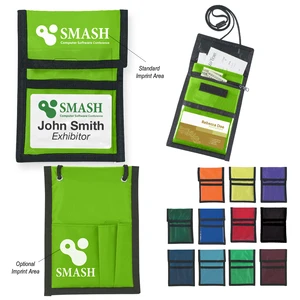 Nylon Neck Wallet Badge Holder view 10