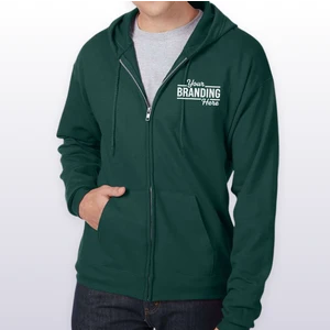 Unisex EcoSmart® Full-Zip Hooded Sweatshirt - P180