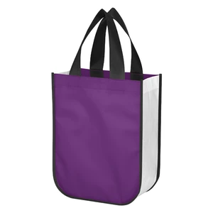 Shiny Non-Woven Shopper Tote Bag view 6