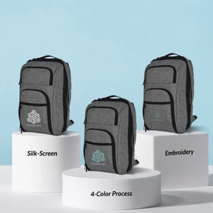 Heathered RFID Laptop Backpack & Briefcase