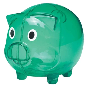 Plastic Piggy Bank view 2