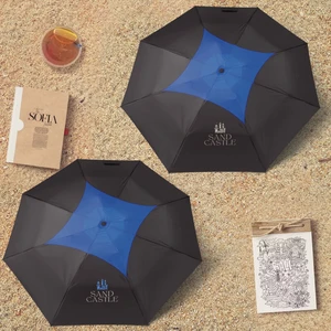 44" Arc Telescopic Diamond Top Vented Umbrella