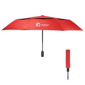 42" Arc Telescopic Wind Resistant Umbrella With 100% rPET Canopy view 10