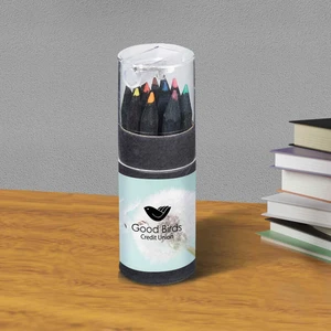 Blackwood 12-Piece Colored Pencil Set In Tube With Sharpener