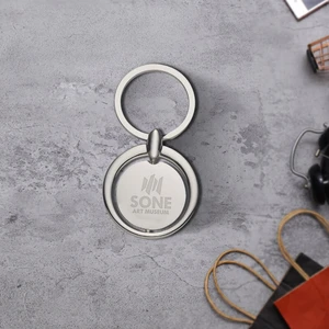 Circular Metal Key Tag