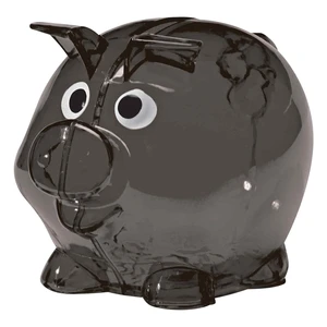Mini Plastic Piggy Bank view 4