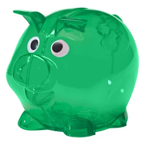 Mini Plastic Piggy Bank view 9