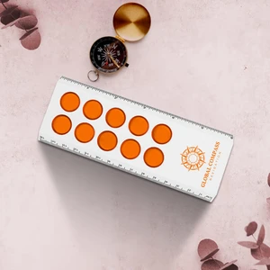 6" Push Pop Stress Reliever Ruler