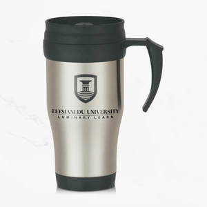 16 Oz. Stainless Steel Slide Action Travel Mug