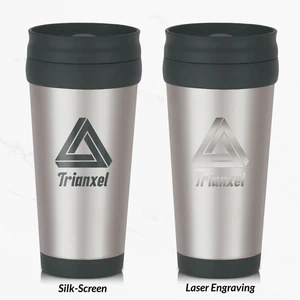 16 Oz. Stainless Steel Slide Action Travel Tumbler