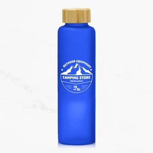17 Oz. Belle Glass Bottle With Bamboo Lid