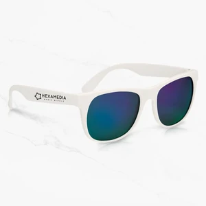 Rubberized Mirrored Sunglasses