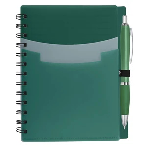 Tri Pocket Notebook with Satin Pen view 2
