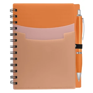 Tri Pocket Notebook with Satin Pen view 4