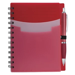 Tri Pocket Notebook with Satin Pen view 3