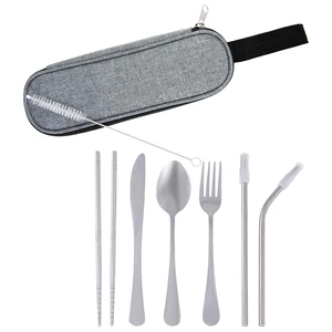 Stainless Steel Cutlery Set In Pouch view 2