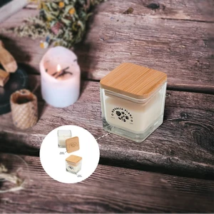 Mini Candle With Bamboo Lid