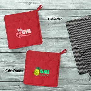 Quilted Cotton Canvas Pot Holder