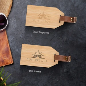 Outbound Bamboo Luggage Tag