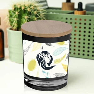 Bamboo Soy Candle With Full Color Label