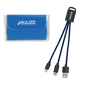 Braided Charging Buddy & Microfiber Cloth Set view 2