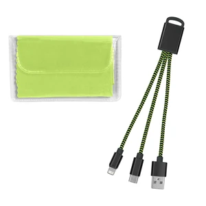 Braided Charging Buddy & Microfiber Cloth Set view 3