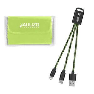 Braided Charging Buddy & Microfiber Cloth Set view 4