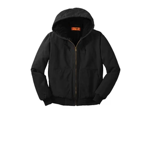 CornerStone Washed Duck Cloth Insulated Hooded Work Jacket. CSJ41 view 1