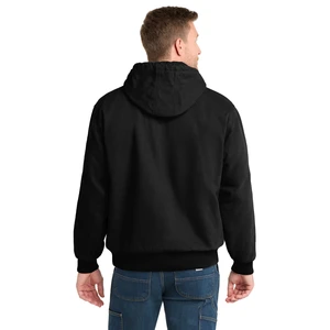 CornerStone Washed Duck Cloth Insulated Hooded Work Jacket. CSJ41 view 3
