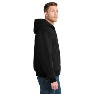 CornerStone Washed Duck Cloth Insulated Hooded Work Jacket. CSJ41 view 4