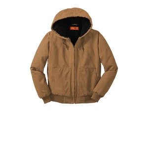 CornerStone Washed Duck Cloth Insulated Hooded Work Jacket. CSJ41 view 5