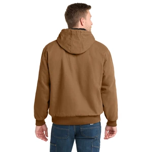 CornerStone Washed Duck Cloth Insulated Hooded Work Jacket. CSJ41 view 7