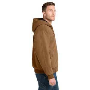 CornerStone Washed Duck Cloth Insulated Hooded Work Jacket. CSJ41 view 8