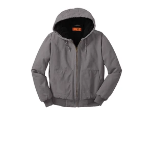 CornerStone Washed Duck Cloth Insulated Hooded Work Jacket. CSJ41 view 9