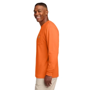 Carhartt Workwear Pocket Long Sleeve T-Shirt. CTK126 view 12