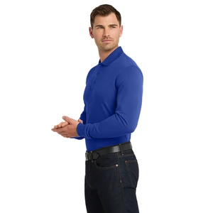 Port Authority EZCotton Long Sleeve Polo. K8000LS view 20