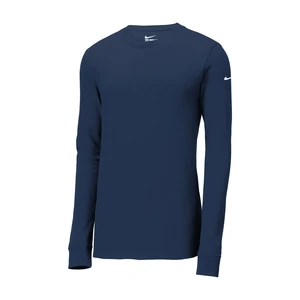 Nike Dri-FIT Cotton/Poly Long Sleeve Tee. NKBQ5230 view 11