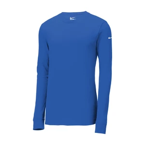 Nike Dri-FIT Cotton/Poly Long Sleeve Tee. NKBQ5230 view 16