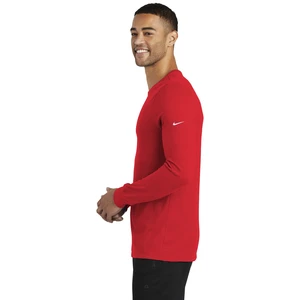 Nike Dri-FIT Cotton/Poly Long Sleeve Tee. NKBQ5230 view 25