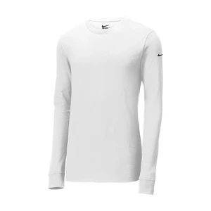 Nike Dri-FIT Cotton/Poly Long Sleeve Tee. NKBQ5230 view 26