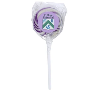 Swirl Lollipop with Round Label view 2
